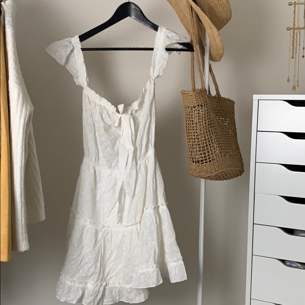 Off the Shoulder White Dress